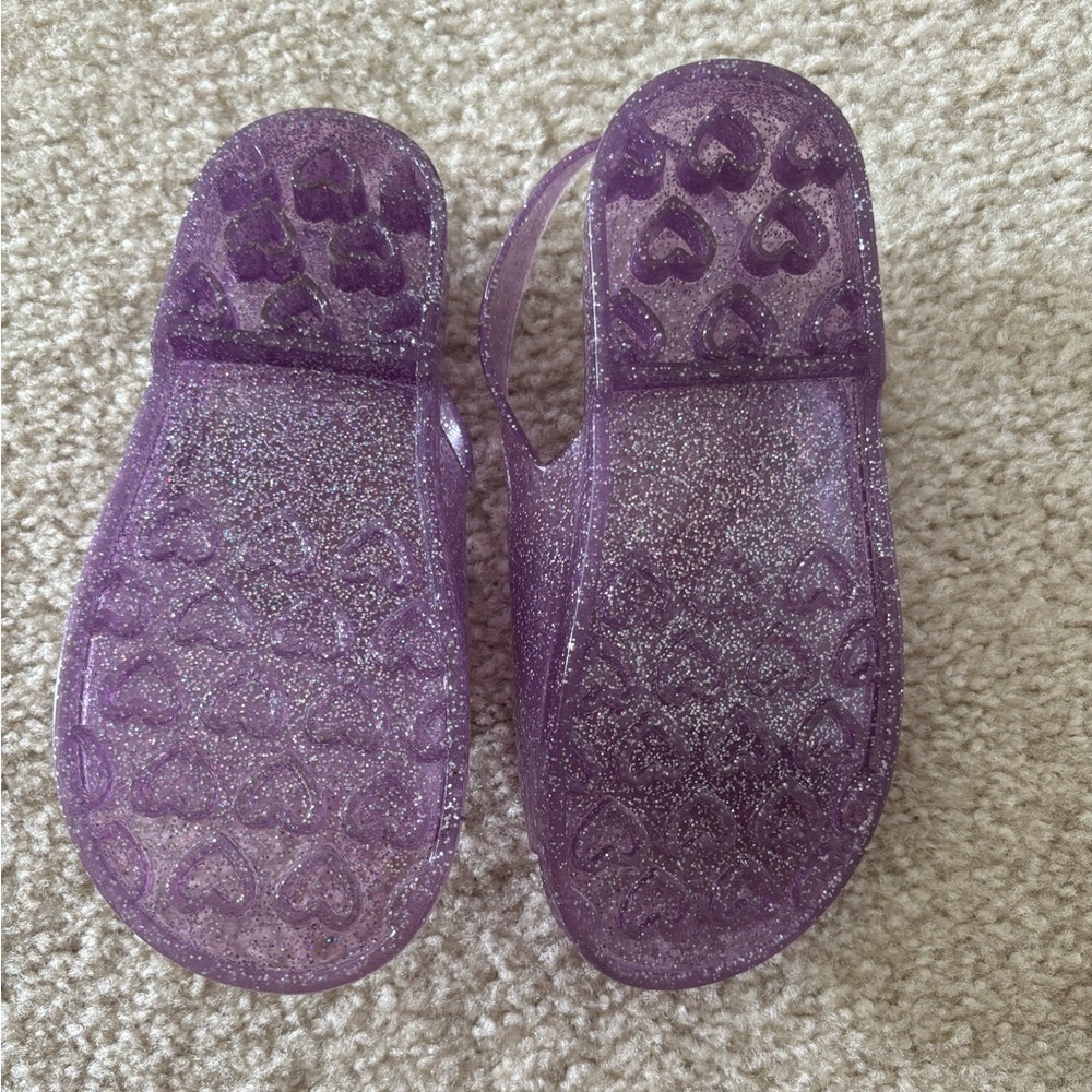 Glittery Purple Kids Sandals - Picture 3 of 3